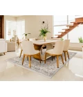 Amer Arcadia Nuulyn Gray Oriental Polyester Area Rug 9'1"x12'9"