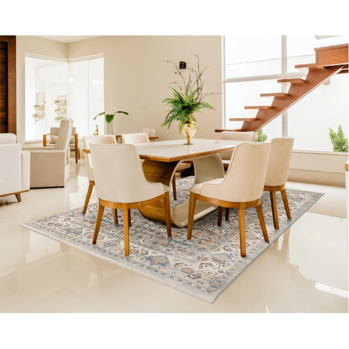 Amer Arcadia Nuulyn Gray Oriental Polyester Area Rug 9'1"x12'9"
