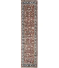 Amer Arcadia Northam Red Oriental Polyester Red Runner Rug 2'7"x10'