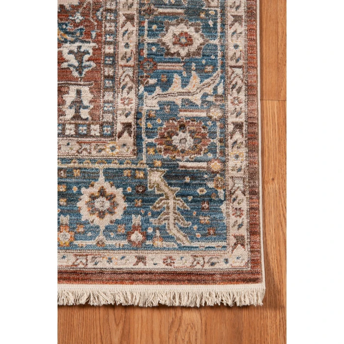 Amer Arcadia Northam Red Oriental Polyester Red Runner Rug 2'7"x10'