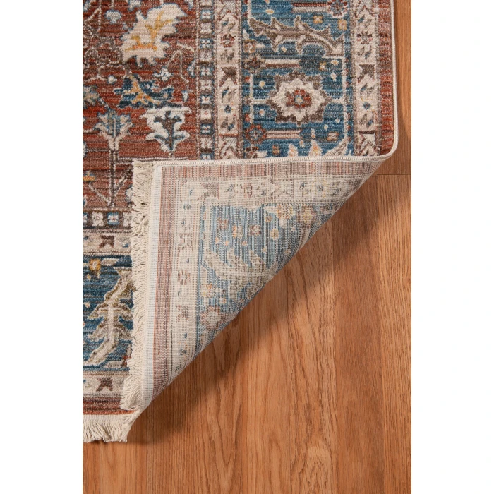 Amer Arcadia Northam Red Oriental Polyester Red Runner Rug 2'7"x10'