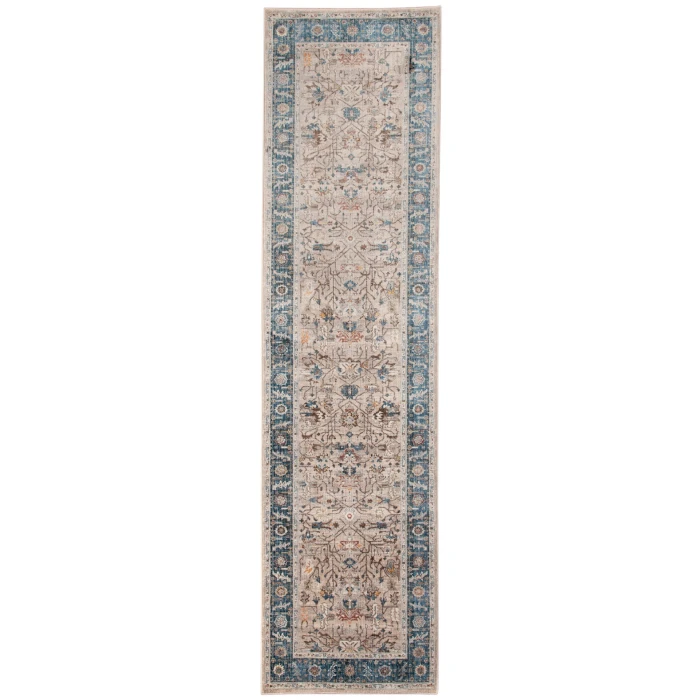 Amer Arcadia Northam Beige Oriental Polyester Runner Rug 2'7"x10'