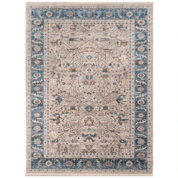 Amer Arcadia Northam Beige Oriental Polyester Area Rug 5'x7'8"
