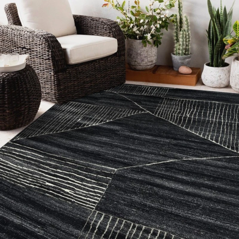 Amer Arlington Charcoal ARL-1 2ft. x 3ft. Rect. Rug