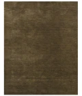 Amer Arizona Rye Solid Chocolate Brown Handwoven Wool Area Rug 5'x8'