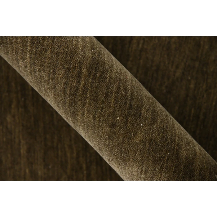 Amer Arizona Rye Solid Chocolate Brown Handwoven Wool Area Rug 4'x6'