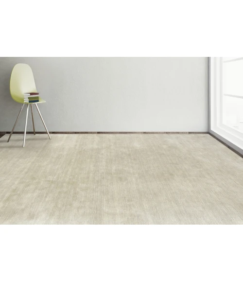 Amer Arizona Rye Solid Ivory Handwoven Wool Area Rug 2'x3'