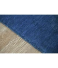 Amer Arizona Rye Solid Navy Blue Handwoven Wool Area Rug 5'x8'