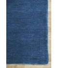 Amer Arizona Rye Solid Navy Blue Handwoven Wool Area Rug 5'x8'