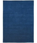 Amer Arizona Rye Solid Navy Blue Handwoven Wool Area Rug 5'x8'