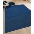 Amer Arizona Rye Solid Navy Blue Handwoven Wool Area Rug 5'x8'