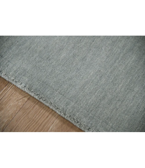 Amer Arizona Rye Solid Gray/Blue Handwoven Wool Area Rug 2'x3'