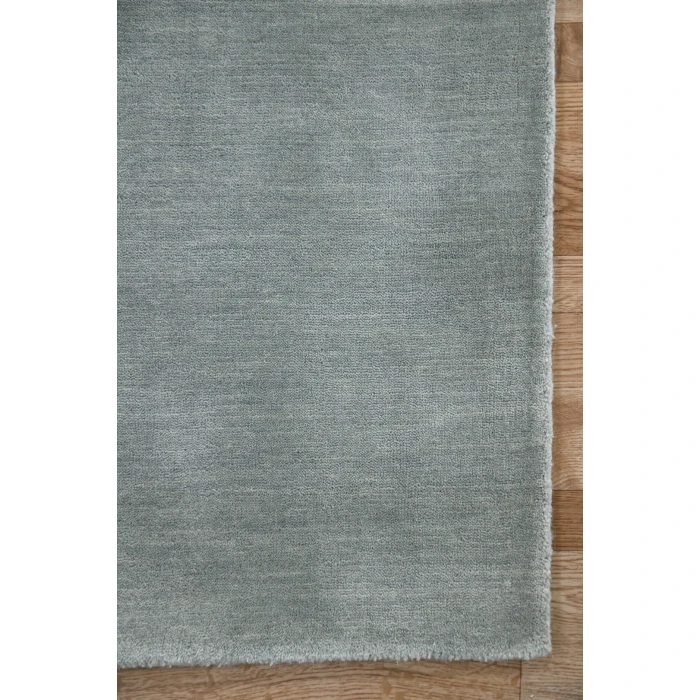 Amer Arizona Rye Solid Gray/Blue Handwoven Wool Area Rug 2'x3'