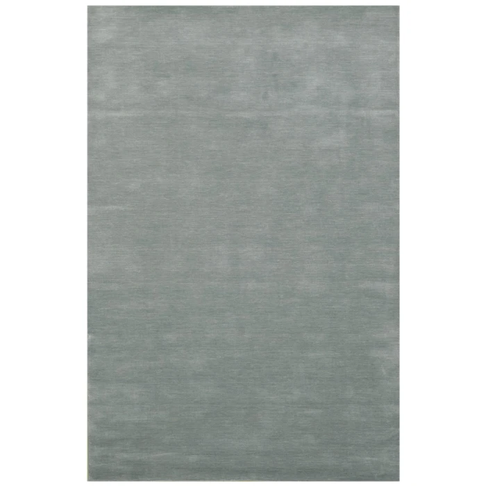 Amer Arizona Rye Solid Gray/Blue Handwoven Wool Area Rug 2'x3'