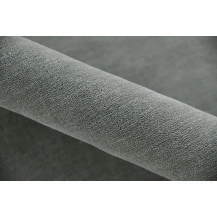 Amer Arizona Rye Solid Gray/Blue Handwoven Wool Area Rug 2'x3'