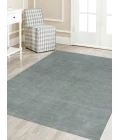 Amer Arizona Rye Solid Gray/Blue Handwoven Wool Area Rug 8'x10'