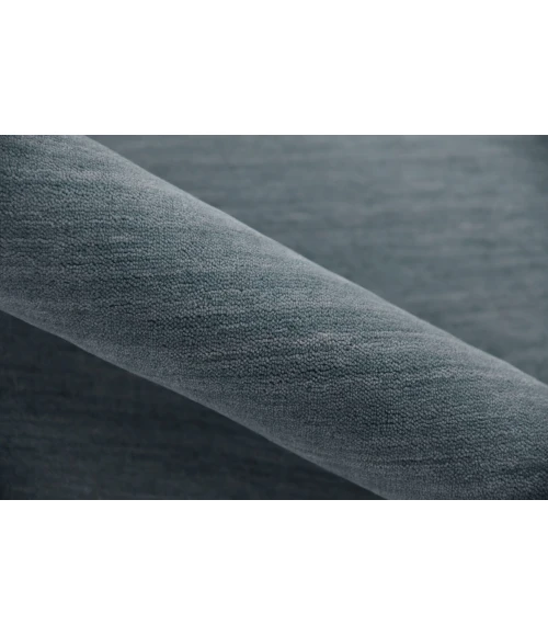 Amer Arizona Rye Solid Light Blue Handwoven Wool Area Rug 5'x8'