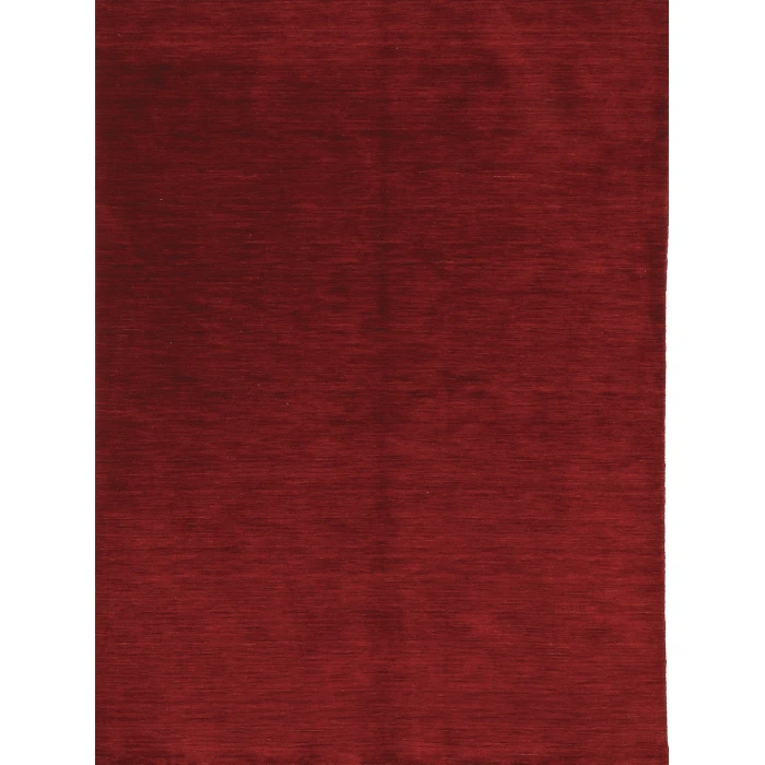 Amer Arizona Rye Solid Red Handwoven Wool Area Rug 5'x8'