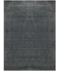 Amer Arizona Rye Solid Dark Gray Handwoven Wool Area Rug 5'x8'