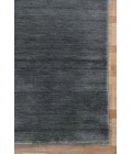 Amer Arizona Rye Solid Dark Gray Handwoven Wool Area Rug 5'x8'