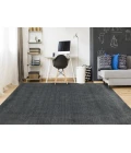 Amer Arizona Rye Solid Dark Gray Handwoven Wool Area Rug 5'x8'
