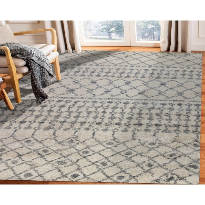 Aspen Arra Ivory/Gray Geometric Area Rug