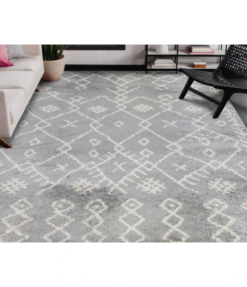Aspen Belen Gray/Ivory Geometric Area Rug
