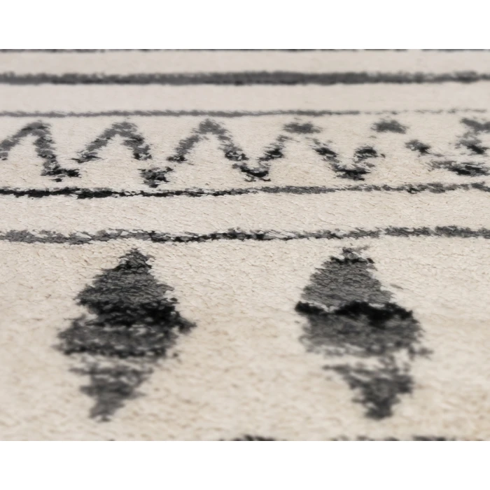 Aspen Clara Cream/Black Geometric Area Rug