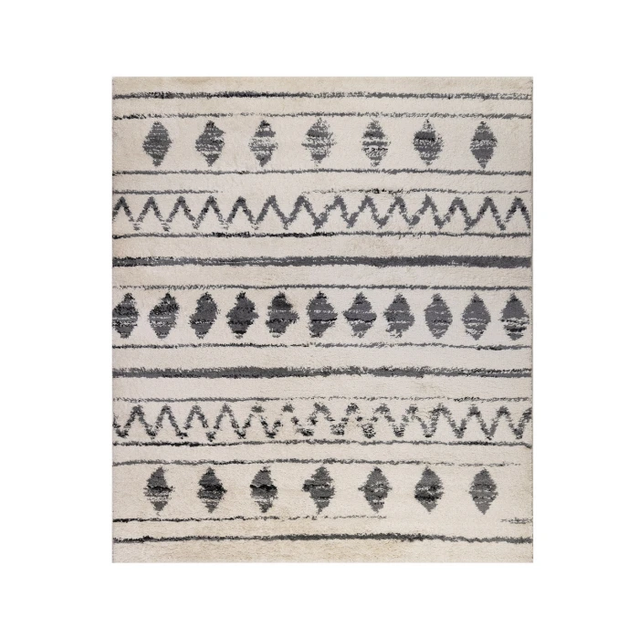 Aspen Clara Cream/Black Geometric Area Rug