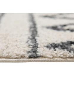 Amer Aspen Clara Cream/Black Geometric Runner Rug 2'2" x 10'