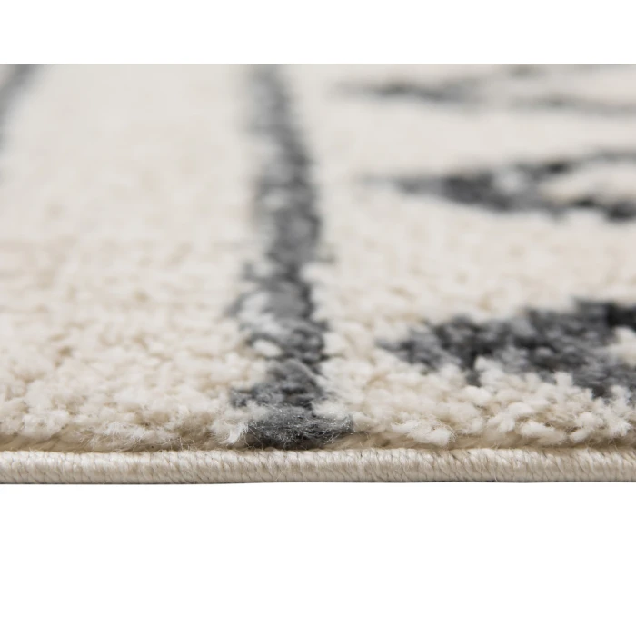 Aspen Clara Cream/Black Geometric Area Rug
