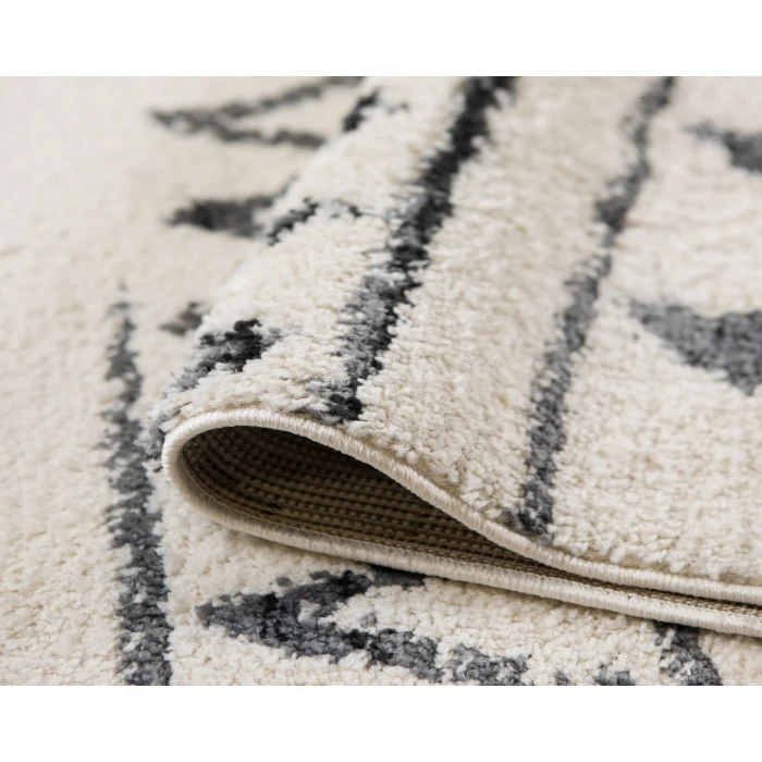 Aspen Clara Cream/Black Geometric Area Rug