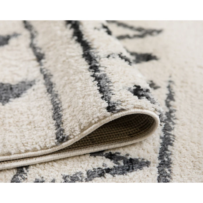 Aspen Clara Cream/Black Geometric Area Rug