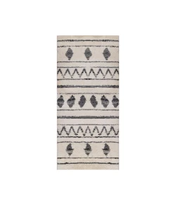 Amer Aspen Clara Cream/Black Geometric Runner Rug 2'2" x 10'