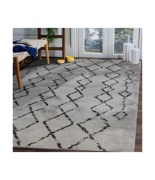 Aspen Denise Gray/Black Geometric Area Rug