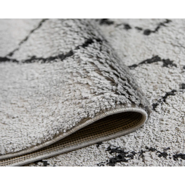 Aspen Denise Gray/Black Geometric Area Rug