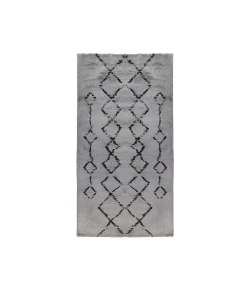 Amer Aspen Denise Gray/Black Geometric Runner Rug 2'2" x 10'