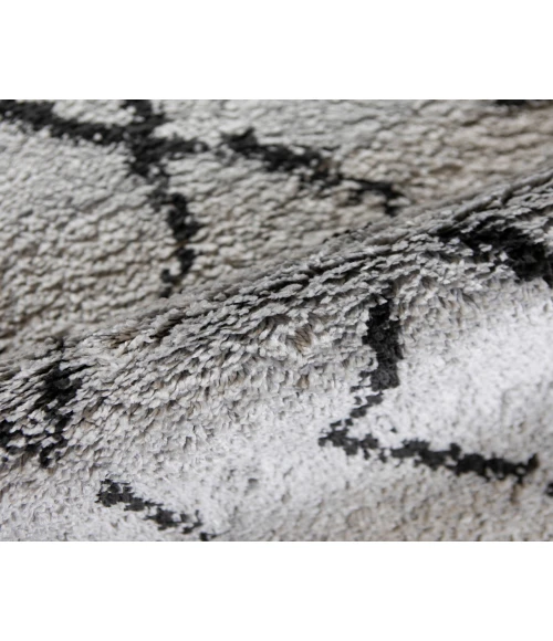 Aspen Denise Gray/Black Geometric Area Rug