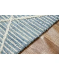 Amer Berlin Lanmore Blue Hand-Hooked Wool Area Rug 8'x10'