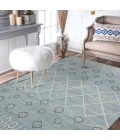 Amer Berlin Lanmore Blue Hand-Hooked Wool Area Rug 8'x10'