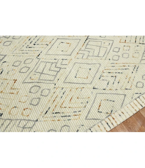 Amer Berlin Drayton Ivory Hand-Hooked Wool Area Rug 8'x10'