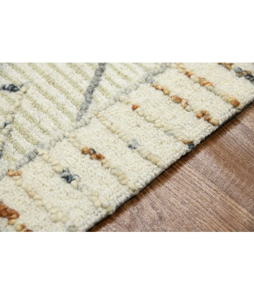 Amer Berlin Drayton Ivory Hand-Hooked Wool Area Rug 8'x10'