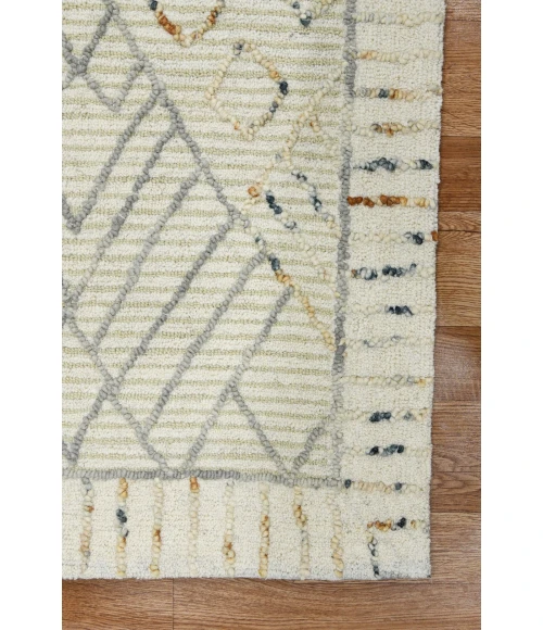Amer Berlin Drayton Ivory Hand-Hooked Wool Area Rug 8'x10'
