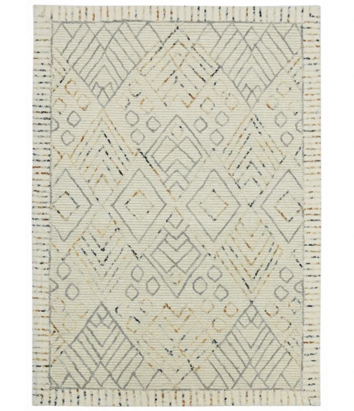 Amer Berlin Drayton Ivory Hand-Hooked Wool Area Rug 8'x10'
