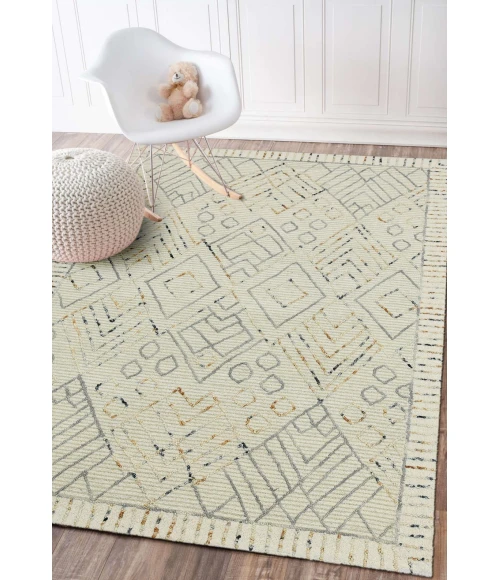 Amer Berlin Drayton Ivory Hand-Hooked Wool Area Rug 8'x10'