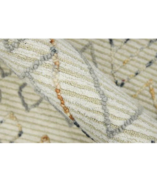 Amer Berlin Drayton Ivory Hand-Hooked Wool Area Rug 8'x10'