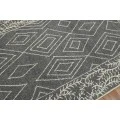 Amer Berlin Oxbow Dark Gray Hand-Hooked Wool Area Rug 5'x8'