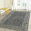 Amer Berlin Oxbow Dark Gray Hand-Hooked Wool Area Rug 5'x8'