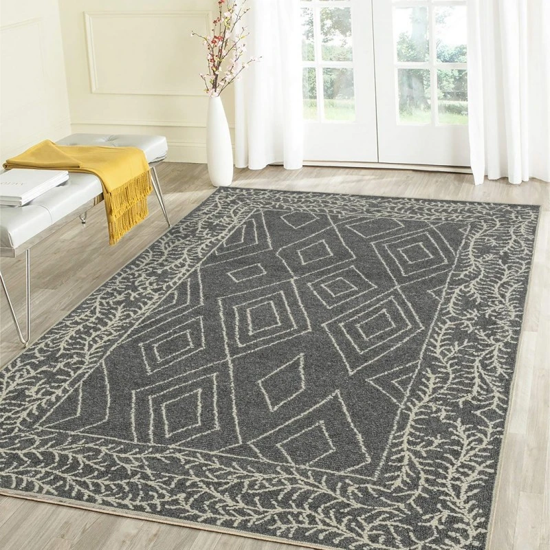 Amer Berlin Oxbow Dark Gray Hand-Hooked Wool Area Rug 5'x8'