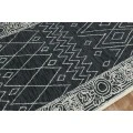Amer Berlin Suney Charcoal Hand-Hooked Wool Area Rug 2'x3'